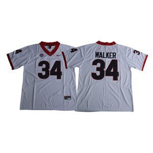 Georgia Bulldogs Herchel Walker White Jersey